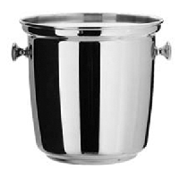 Ведро для шампанского;сталь нерж.;4,9л;D=21,H=21,B=21см;металлич.