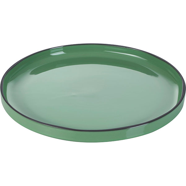 Тарелка «Карактэр» с высоким бортом;керамика;D=150,H=15мм;изумруд.