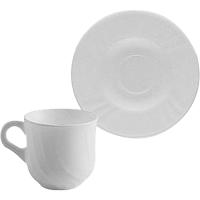 Кофейная пара «Эбро» набор  [6шт];стекло;160мл;,H=75,L=400,B=135мм;белый