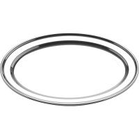 Блюдо сервировочное овальное;сталь нерж.;,L=46,5,B=34см;серебрист.