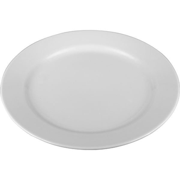 Тарелка «Тренд» мелкая;фарфор;D=21см;белый
