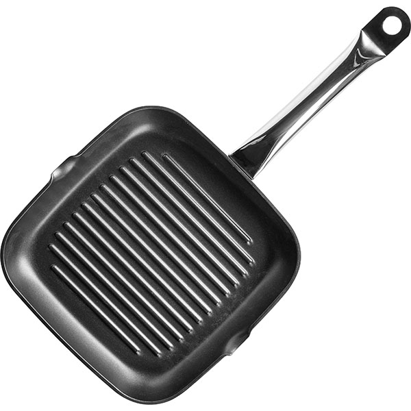 Сковорода-гриль;алюм.литой,тефлон;,H=4,L=50/27,B=28см;черный