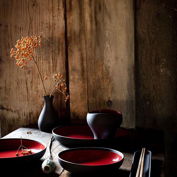 Салатник «Солид»;керамика;D=17,5см;красный