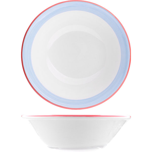 Салатник «Рио Блю»;фарфор;0,515л;D=16,5см;белый,синий