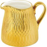 Молочник «Дэрас Голд»;фарфор;120мл;,H=70,L=65,B=85мм;белый,золотой