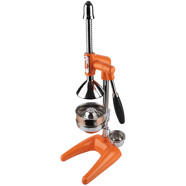 Пресс для цитрусовых и граната;сталь нерж.;D=11,H=49,L=24,B=19см;оранжев.