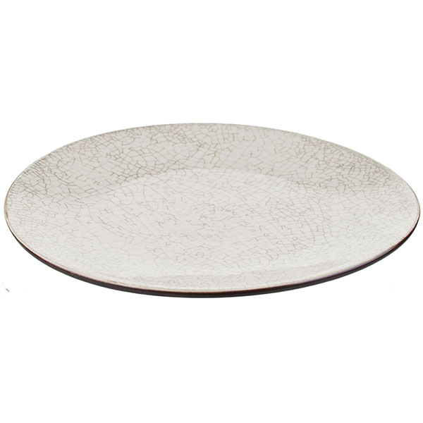 Тарелка «День и ночь» мелкая;керамика;D=27см;белый,черный