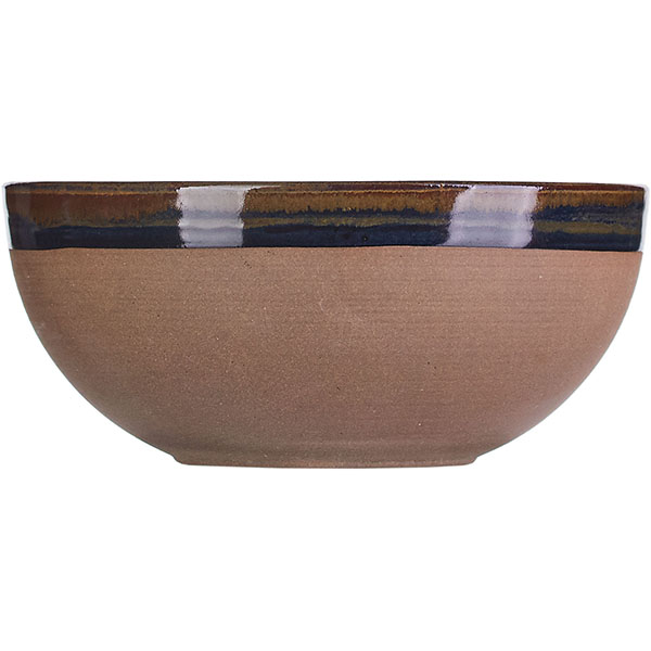 Салатник «Серфис»;керамика;D=150,H=65мм;коричнев.