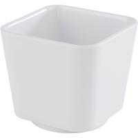 Салатник квадратный;пластик;150мл;,H=60,L=65,B=65мм;белый