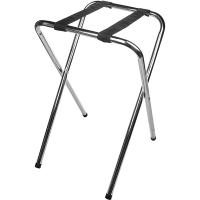 Подставка для подносов напольная;сталь нерж.;,H=74,L=48,B=38см;серебрист.