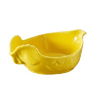 Блюдо для подачи для дичи;фарфор;175мл;,H=60,L=151,B=105мм;желт.