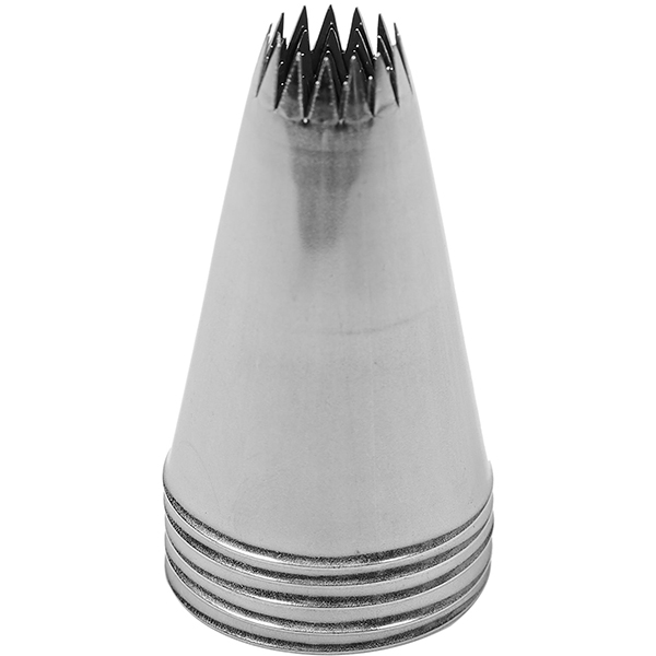 Насадка кондитерская «Открытая звезда» (15 зубцов)[5шт];сталь нерж.;D=30/11,H=50мм