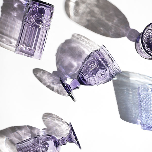 Бокал для вина;стекло;220мл;D=85,H=144мм;фиолет.