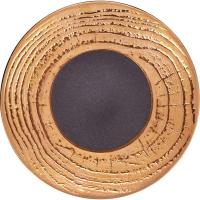 Тарелка пирожковая «Арборесценс»;фарфор;D=16,H=2см;слон.кость,золотой