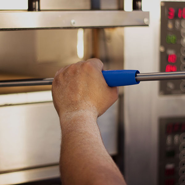 Лопата для пиццы поворотная «Аззурра»;анодир.алюмин.;D=17,L=168см;синий