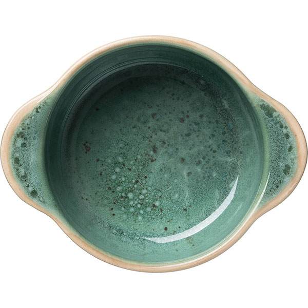 Чашка бульонная «Эрбосо Реативо»;фарфор;300мл;D=11,5см;бирюз.,бежев.