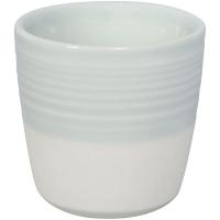 Стакан для горячих напитков;фарфор;80мл;D=6,H=6см;белый,голуб.