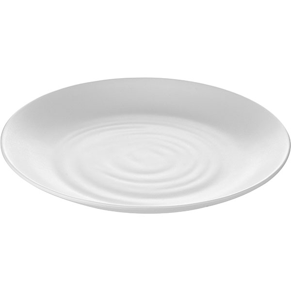 Тарелка;пластик;D=256,H=32мм;белый