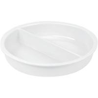 Гастроемкость круглая;фарфор;D=330,H=57мм;белый