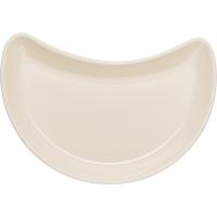 Блюдо «Айвори» полумесяц;фарфор;D=202,H=10,L=200,B=110мм;слон.кость