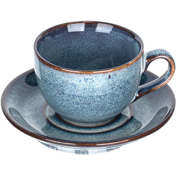 Чашка чайная «Короне Челесте»;фарфор;240мл;D=9,H=6см;синий Чашка чайная «Короне Челесте»;фарфор;240мл;D=9,H=6см;синий