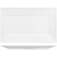 Блюдо «Кунстверк» прямоугольное;фарфор;,H=30,L=362,B=240мм;белый