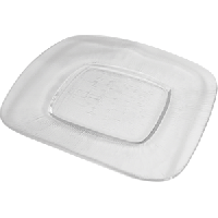 Блюдо сервировочное «Клиа»;стекло;,L=21,B=21см;прозр.