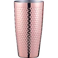 Стакан для шейкера «Бостон» рифленый;сталь нерж.;0,7л;D=89,H=167мм;медный