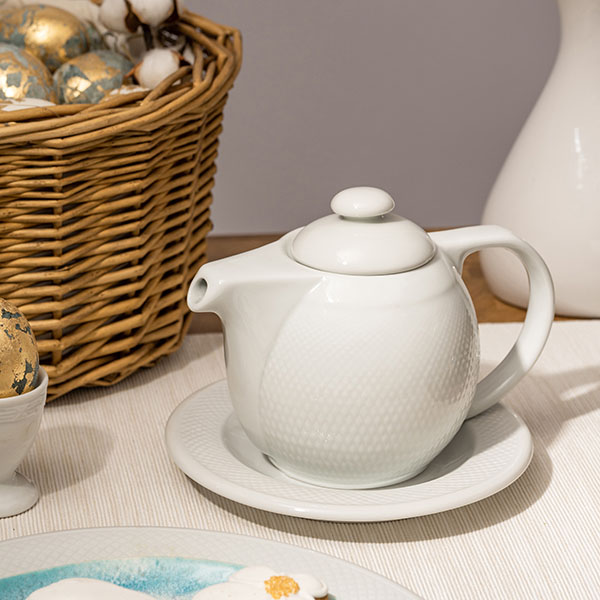 Блюдце «Портофино»;фарфор;D=17,H=2см;белый