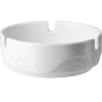 Пепельница «Мелодия»;фарфор;D=101,H=35мм;белый