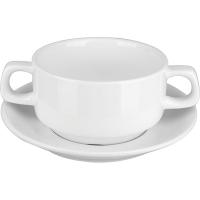 Пара бульонная «Кунстверк»;фарфор;300мл;D=105,H=60мм;белый