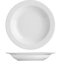 Тарелка глубокая «Прага»;фарфор;400мл;D=220,H=38мм;белый