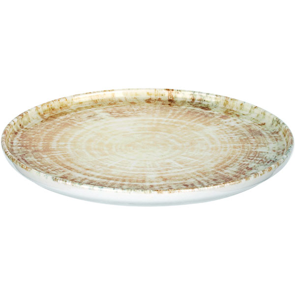 Тарелка «Нанокрем Бейж» с бортом;фарфор;D=240,H=18мм;бежев.