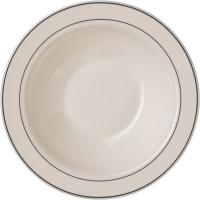 Тарелка глубокая «Рисепшн»;стекло;250мл;D=160,H=35мм;слон.кость,серый