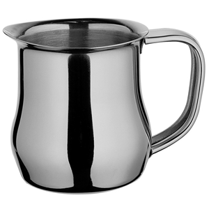 Молочник;сталь нерж.;0,75л;,H=11,5,L=14,B=10,5см;металлич.
