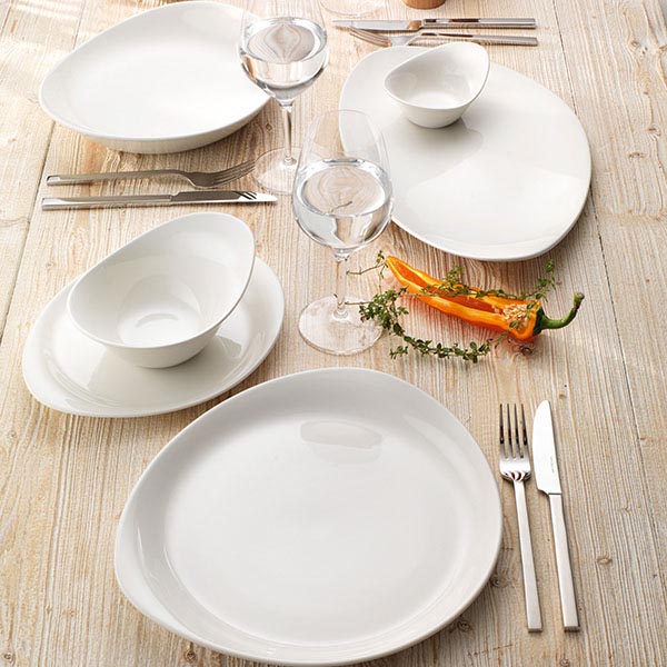 Салатник «ФриСтайл»;фарфор;400мл;D=18,H=8,L=15см;белый