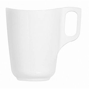 Кружка «Тэндэнси»;зеникс;300мл;D=80,H=100,L=105мм;белый