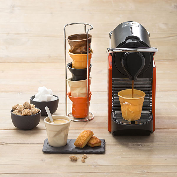 Стакан для горячих напитков «Фруассэ»;фарфор;80мл;D=65,H=60мм;черный