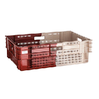 Контейнер для продуктов перфорированный;полипроп.;35л;,H=18,7,L=60,B=40см;коричнев.,бежев.