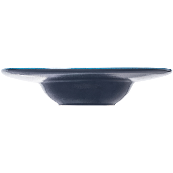 Тарелка для пасты «Млечный путь голубой»;фарфор;0,5л;D=310,H=55мм;голуб.,черный