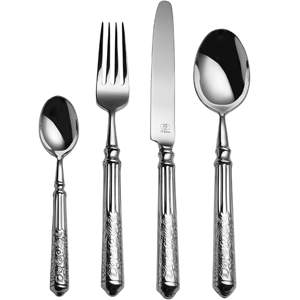 Вилка столовая «Сан Ремо»;хромоник. сталь;,L=21см;хромиров.