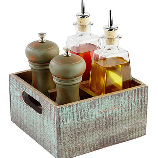 Ящик;дерево;,H=10,L=17,B=17см;бирюз.