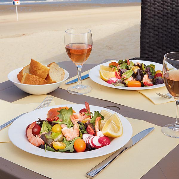 Тарелка «Эволюшнс Уайт» мелкая;стекло;D=255,H=22мм;белый