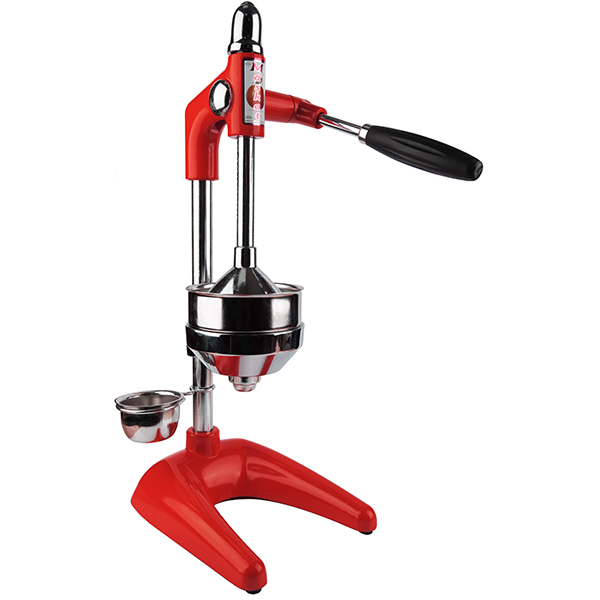 Пресс для цитрусовых и граната;сталь нерж.;D=11,H=49,L=24,B=19см;красный