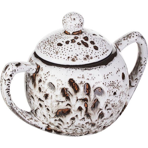 Сахарница с крышкой «Тирамису»;керамика;400мл;D=10,H=13см