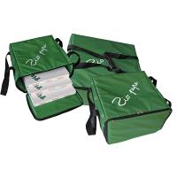 Сумка для доставки пиццы на 3 шт Dmax=48см термостойкая;нейлон;,H=14,L=50,B=50см;зелен.