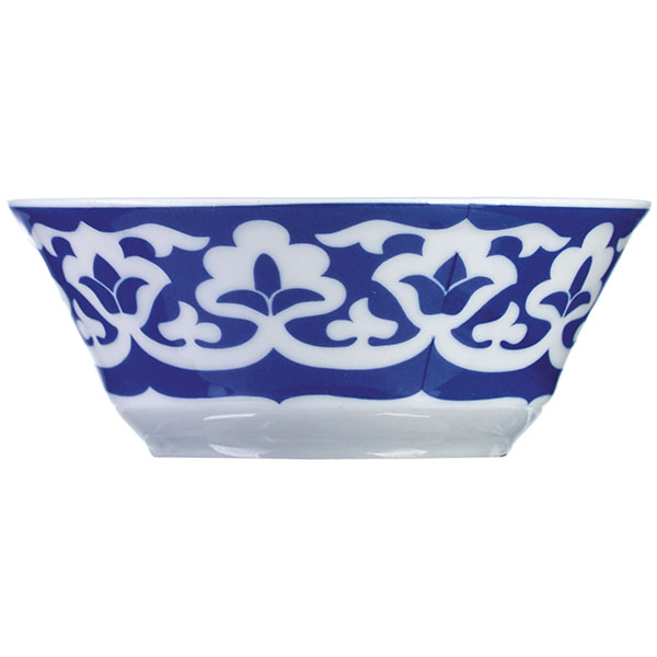 Салатник «Восток»;фарфор;200мл;D=10,8см;белый,синий