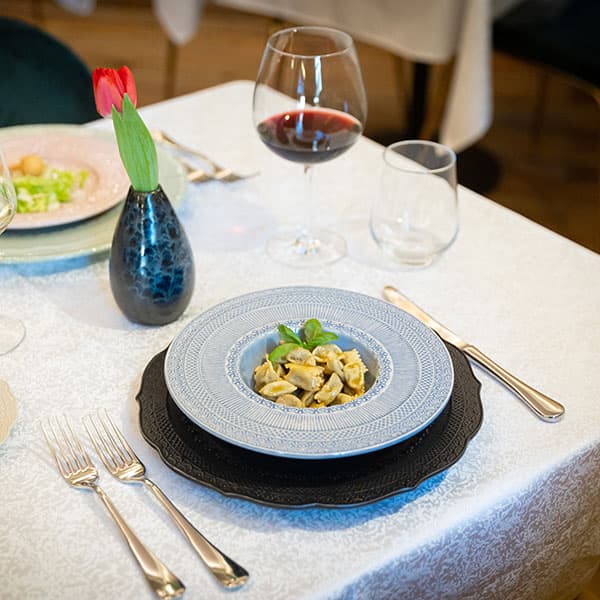 Тарелка для пасты «Скалистос»;керамика;200мл;D=23,H=4см;голуб.