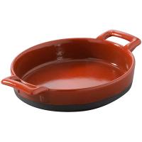 Форма для запекания «Эклипс» порционная;фарфор;250мл;,H=30,L=145,B=130мм;красный,черный