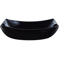 Тарелка глубокая «Квадрато»;стекло;0,85л;,H=55,L=200,B=200мм;черный